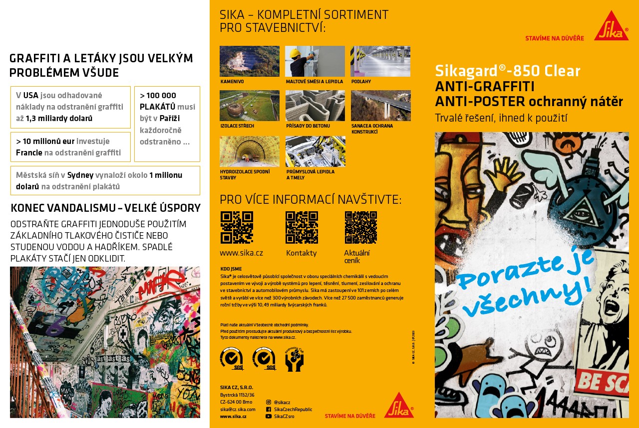 Anti-graffiti, anti-poster ochranný nátěr