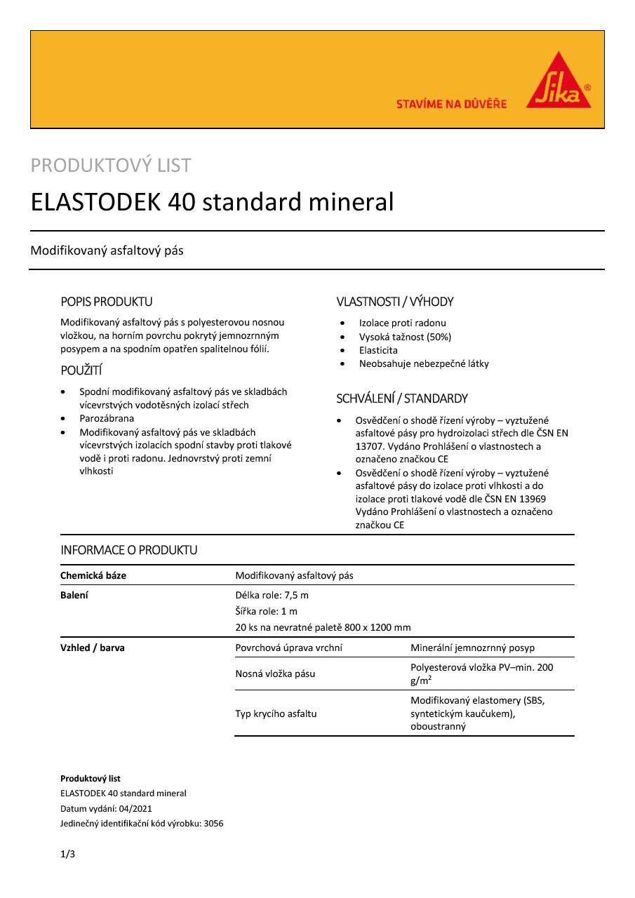 ELASTODEK 40 STANDARD mineral 