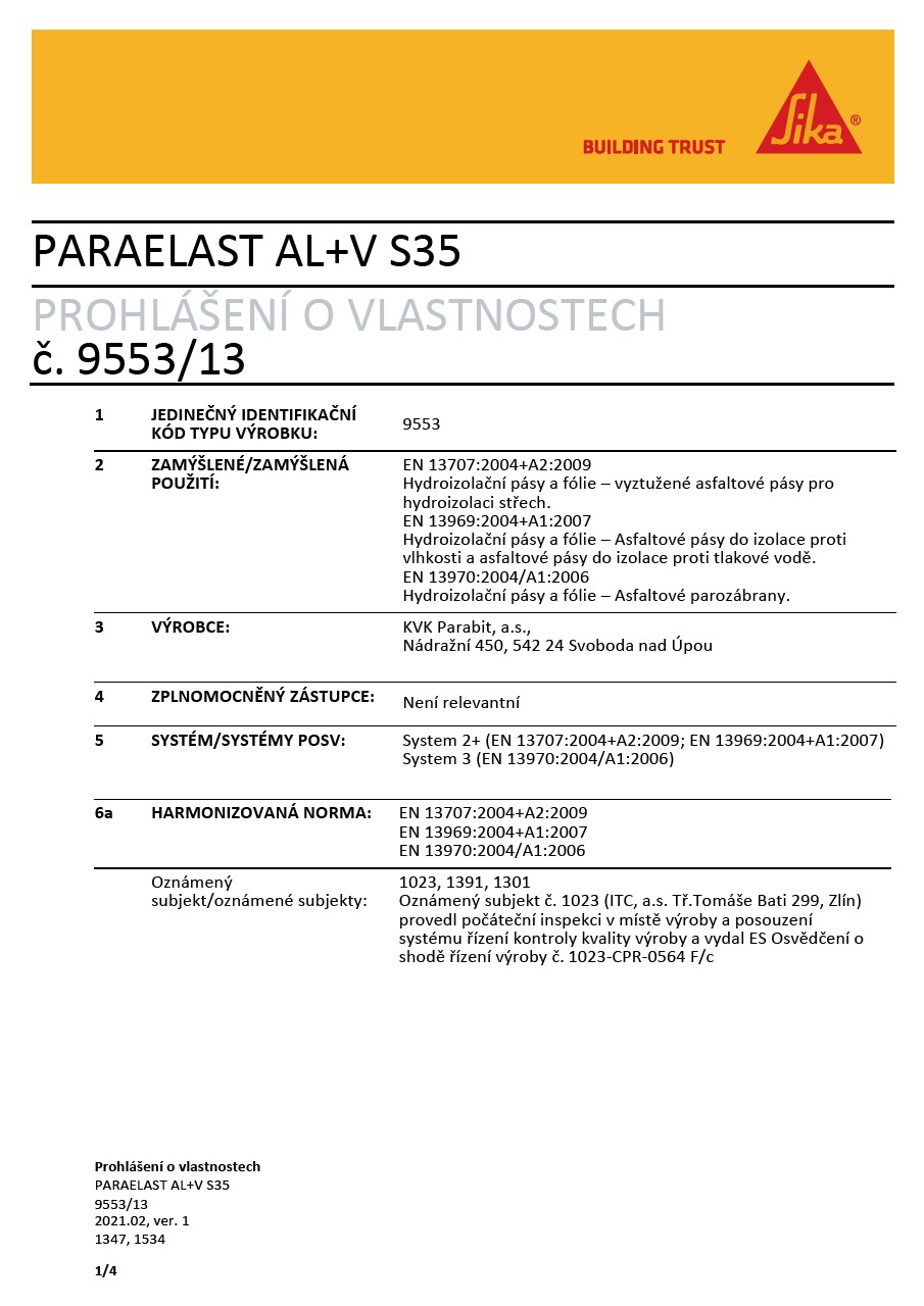 PARAELAST AL+V S35