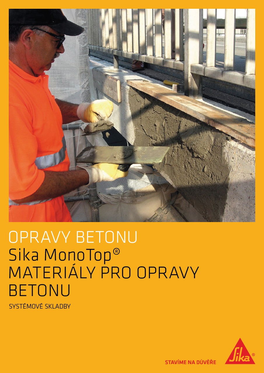 Opravy betonu - Sika MonoTop
