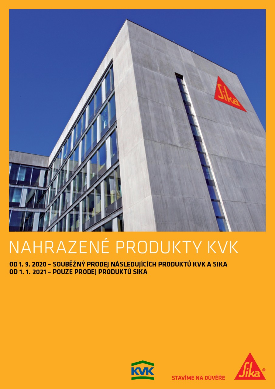 Nahrazené produkty KVK sortimentem Sika