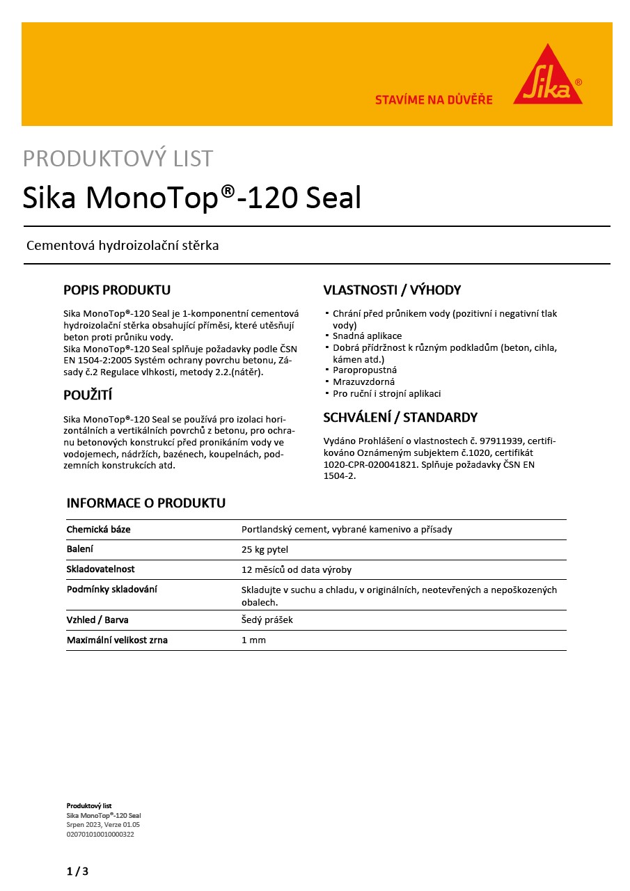 Sika MonoTop®-120 Seal
