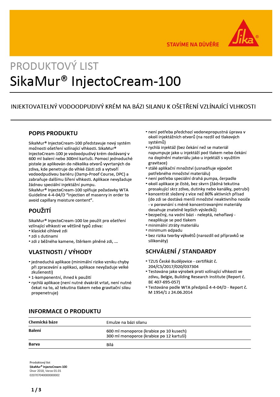 SikaMur® InjectoCream-100