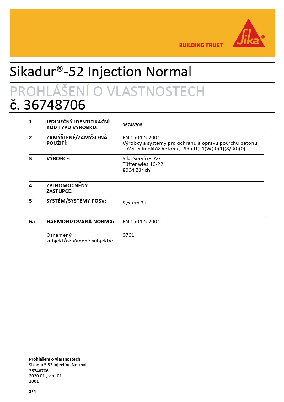 Sikadur®-52 Injection Normal 