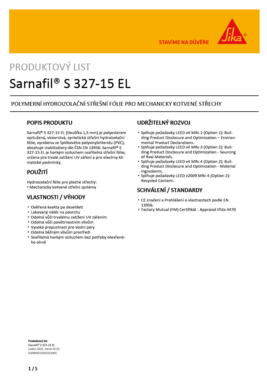 Sarnafil® S 327-15 EL