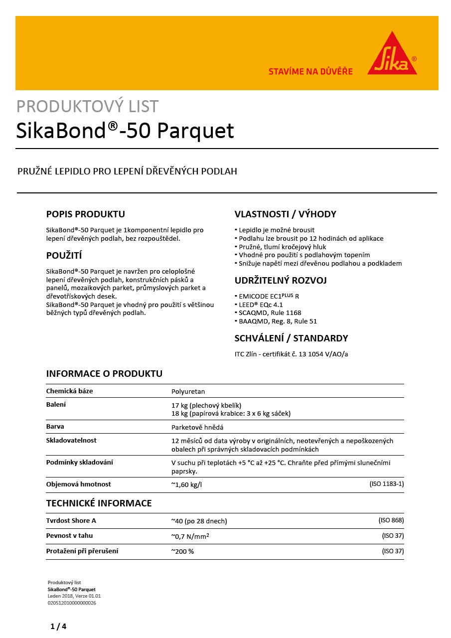 SikaBond®-50 Parquet