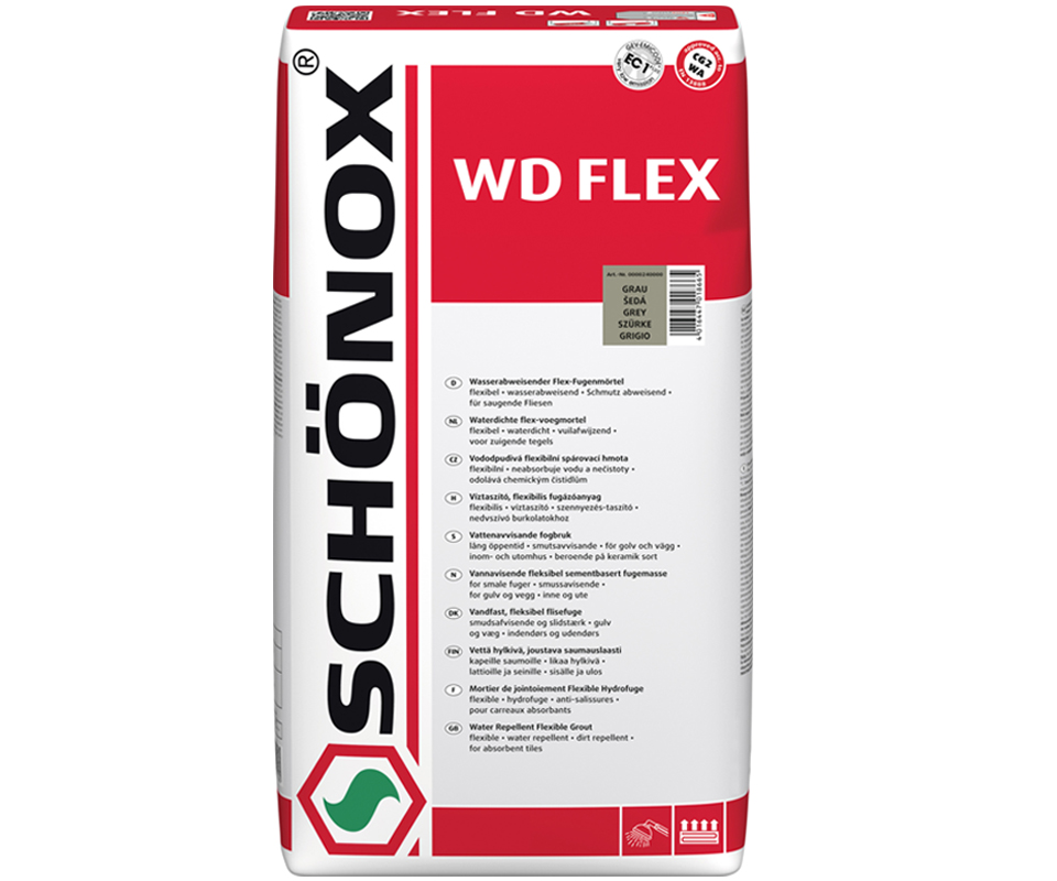 vodoodpudivá spárovací hmota SCHÖNOX WD FLEX